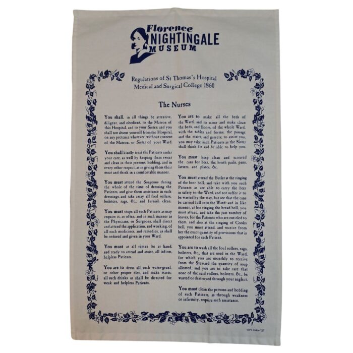 Nurse Regulations Tea Towel