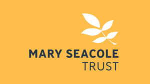 Mary Seacole Trust Logo Black Writing on Yellow Background